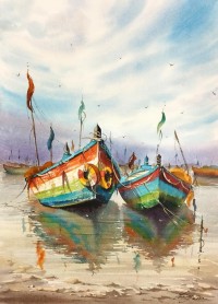 Shaima Umer, 15 x 21 Inch, Water Color on Paper, Seascape Painting, AC-SHA-062.jpg Shaima Umer, 15 x 21 Inch, Water Color on Paper, Seascape Painting, AC-SHA-062.jpg
